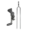 Stainless Steel Single Spring Fishing Pole Rod Stands Bracket Ground Holder