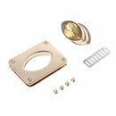 DIY Rectangle Shape Clasp Turn Lock Twist Locks Leather Handbag Crossbody Bag