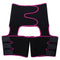 Womens 3-in-1 Thigh Shaper Underbust Girdle Belt Exercise Body Shaper Pink - M