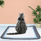 Washable Pet Diaper Pad Waterproof Durable Urine Absorbent Mat (Gray M) A
