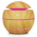 130mL USB Essential Oil Diffuser Ultrasonic Humidifier (Light Brown 003A)