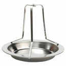Beer Can Chicken Duck Roaster Drip Pan BBQ Grill Oven Rack Cooker Holder X8M5