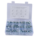60Pcs Hose Clamps Assortment Kit - 304 Stainless Steel Adjustable Fuel Line