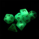 7pcs Luminous Polyhedral Dice Set For Party KTV Entertainment Shows P7C1 Y9 N8T5