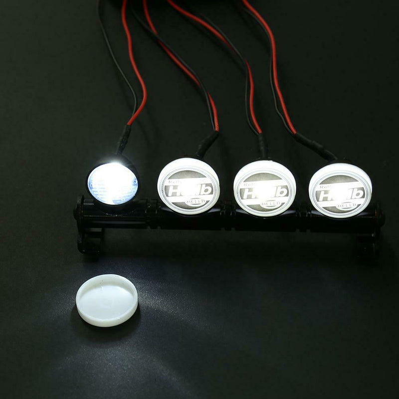 4LED White Lights Round Lampshade for 1/10 Axial Climbing Car Crawler Part