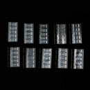 50Pcs Alloy Resistance 2512 SMD Resistor Samples Kit,10 Kindsx5pcs=50pcs R0