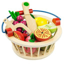 Children'S Wooden Magnetic Cut Fruit And Vegetables Baby Cut And Cut Home K