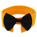 Adjustable Pet Dog Cat Bowknot Tie Christmas Holiday Party Collar Yellow_S