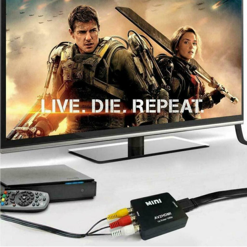 HDMI To AV, 1080P Full HD HDMI Converter, Video Audio AV To HDMI Adapter With