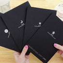 56K Black Paper Sketch Book Diary for Painting Drawing Graffiti with Soft Cover