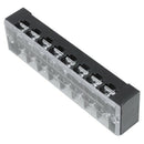 3 Pcs 600V 25A 8 Positions Dual Rows Covered Barrier Screw Terminal Block S