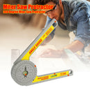 360 Degree Miter Saw Protractor w/Leveling Bubble Angle Finder Gauge Ruler