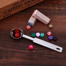 Stainless Steel Paint Wax Stamps Sealing Spoon Long Handle Wax Spoon
