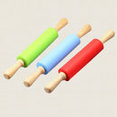 Nonstick Craft Rolling Pin Fondant Sugarcraft Dumpling Wrappers Baking Green