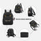 Teenagers Backpack PU Leather Shoulder Bag School Bags Girls Cat Square Satc