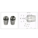 13Pcs Er11 Collet Chuck Cnc Spindle Er-11 Collet Lathe Tool Holder From 7Mm