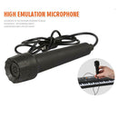 BLACK 61 Key Digital Electronic Keyboard & Microphone Electric LED Piano Or