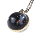 Solar System Necklace Pendant Galaxy Double Sided Pendant Universe JewelryOZ