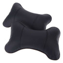 2pcs PU Leather Car Auto Seat Cover Head Neck Rest Cushion Headrest Pillow  H6B8