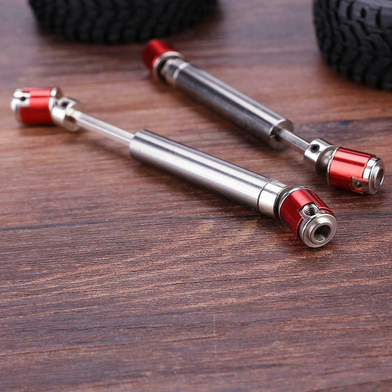 2pcs Metal Drive Shaft Drive Axle for 1/10 RC Rock Crawler Car Axial SCX10
