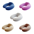 Memory Foam U Shaped Travel Pillow Neck Support Car Seat Cushion Gift Blue