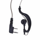 Black 2 Pin PTT Mic Headset for Kenwood Radio QUANSHENG PUXING WOUXUN HYT T