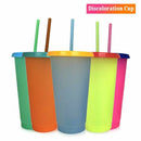 5 Cups Color Changing Cold Reusable Temperature Color Changing Cup