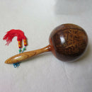 Coconut Shell Sand Hammer Children Kid Wooden Rattles Toys Shaker for Hand Bell