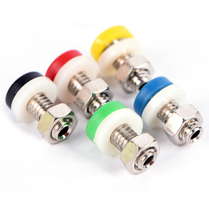 10p cs Mini 2mm Brass Banana Socket Jack For Audio Cables Plug Connector BD3c