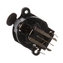 Curved XLR 5Pins Female Chassis Panel Mounted Socket Adapter for DMX MIC