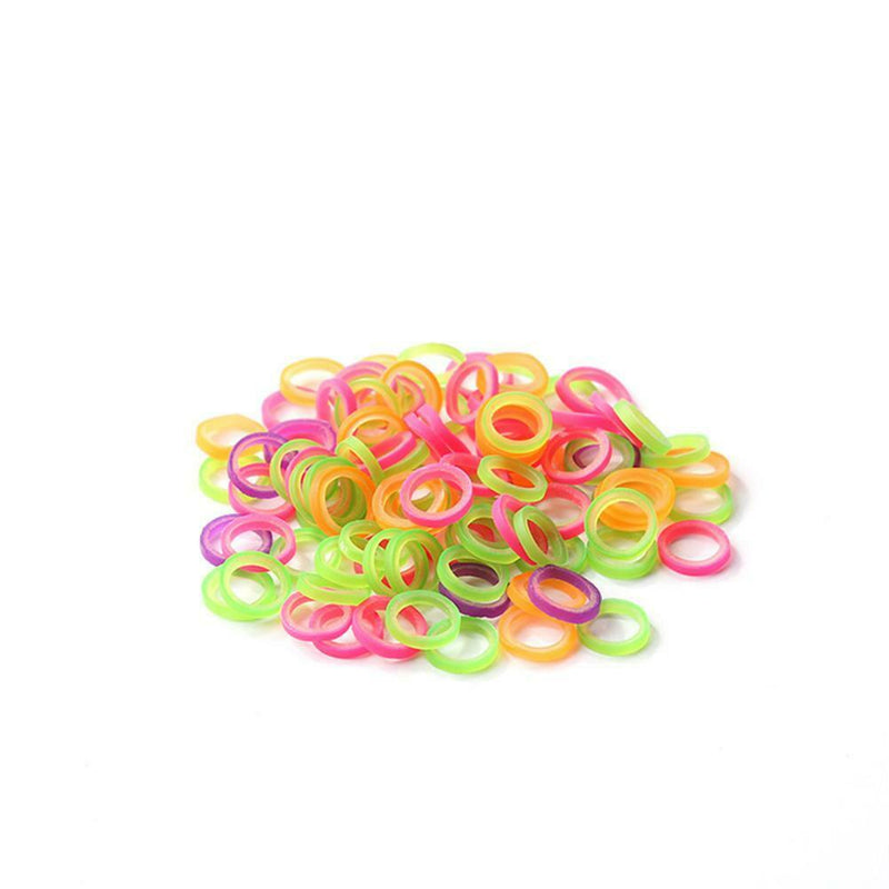 100pcs Orthodontic Rubber Bands Latex Braces Transparent Traction (3/16)