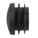 Plastic Round Tubing Tube Insert Plug Cap Bung 28mm Dia 20pcs Black J6F6
