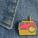 Retro Radio Brooch Badge Jacket Jewelry Backpack Accessories Pin (Style 3)  A