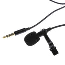 1/8" 3.5mm Lapel Lavalier Tie Clip Microphone For Recording Interview 1.5m