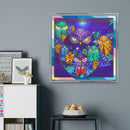 5D DIY Special Shaped Diamond Painting Flower Pattern Needlework Home Decor