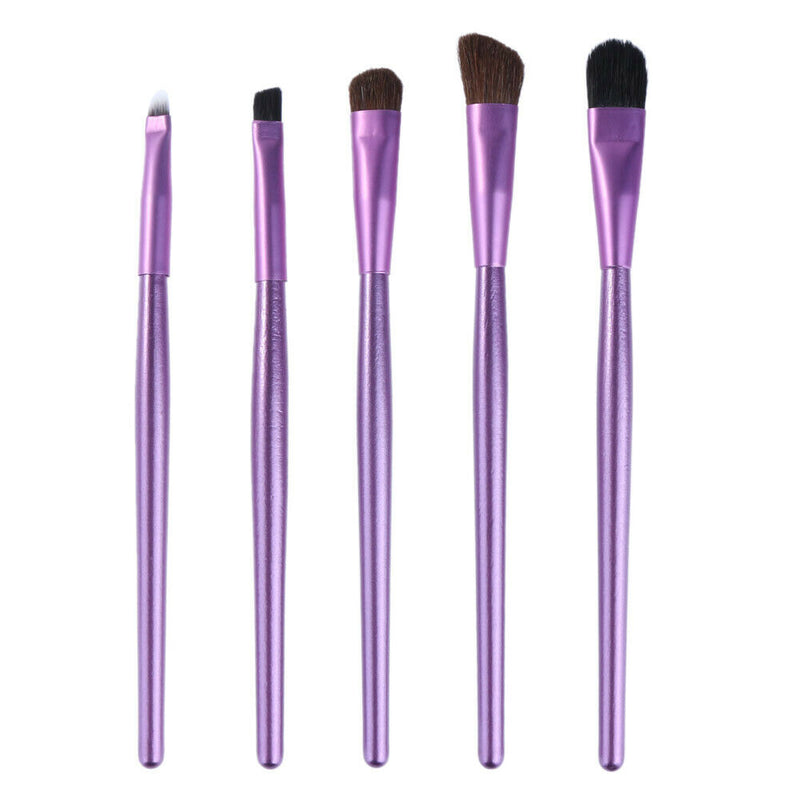 Stylish Eye Makeup Brushes Set Eyeshadow Eyebrow Tool  Round Can Packed A