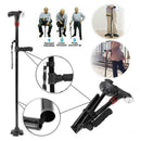 Folding Cane Self Standing Walking Cane Elder Collapsible Lightweight T7H4