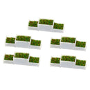 25 Pack Plastic N Scale 1:150 Flower Beds Miniatures Set for Street Railway