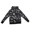 Men Fashion Hip Hop Pocket Hooded Sweatshirt Casual Pleated Sleeve Knitted