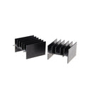 10Pcs 25*23*16MM TO220 Transistor Aluminum Radiator Heat Sink With 2Pin B Ew