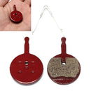 1 Pair Mountain Bike Bicycle Semi-Metallic Red Brake Pads for  â„–[