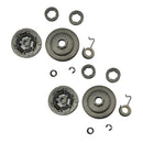 2 Sets Sprocket Clutch Kit 3/8 Pitch Bearing Worm Gear For Stihl Ms361 Ms440 044