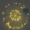 Solar String Lights,120 LED Starburst Light 8 Lighting Modes Decoration Wat V6P7