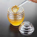 Plastic Honey Pot Jars for Storage Breakfast Jam Seasoning Set Castor Box W U6A4