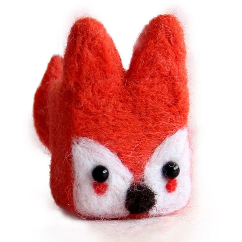 1 Set Non Finished Wool Felt Handmade Poked DIY Animals Needle Material Bag