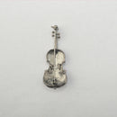 Hot Novelty Unisex Personality Punk Rhinestone Violin Brooch Pin Accessories