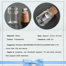 Glass Bottle Style Portable Flash Drive 32GB USB Flash Drive USB 2.0 Pen Drive