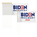 10Pcs Biden 2020   Small Flags USA Home Yard Car Flags