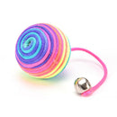 cat kitten dog pet colorful bell nylon ball playing toys gifts chew squeak tbTE