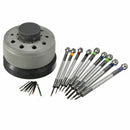 Practical Metal Screwdriver With 9 Blades Great For Eye Glass Repair 0.8-2.0mm